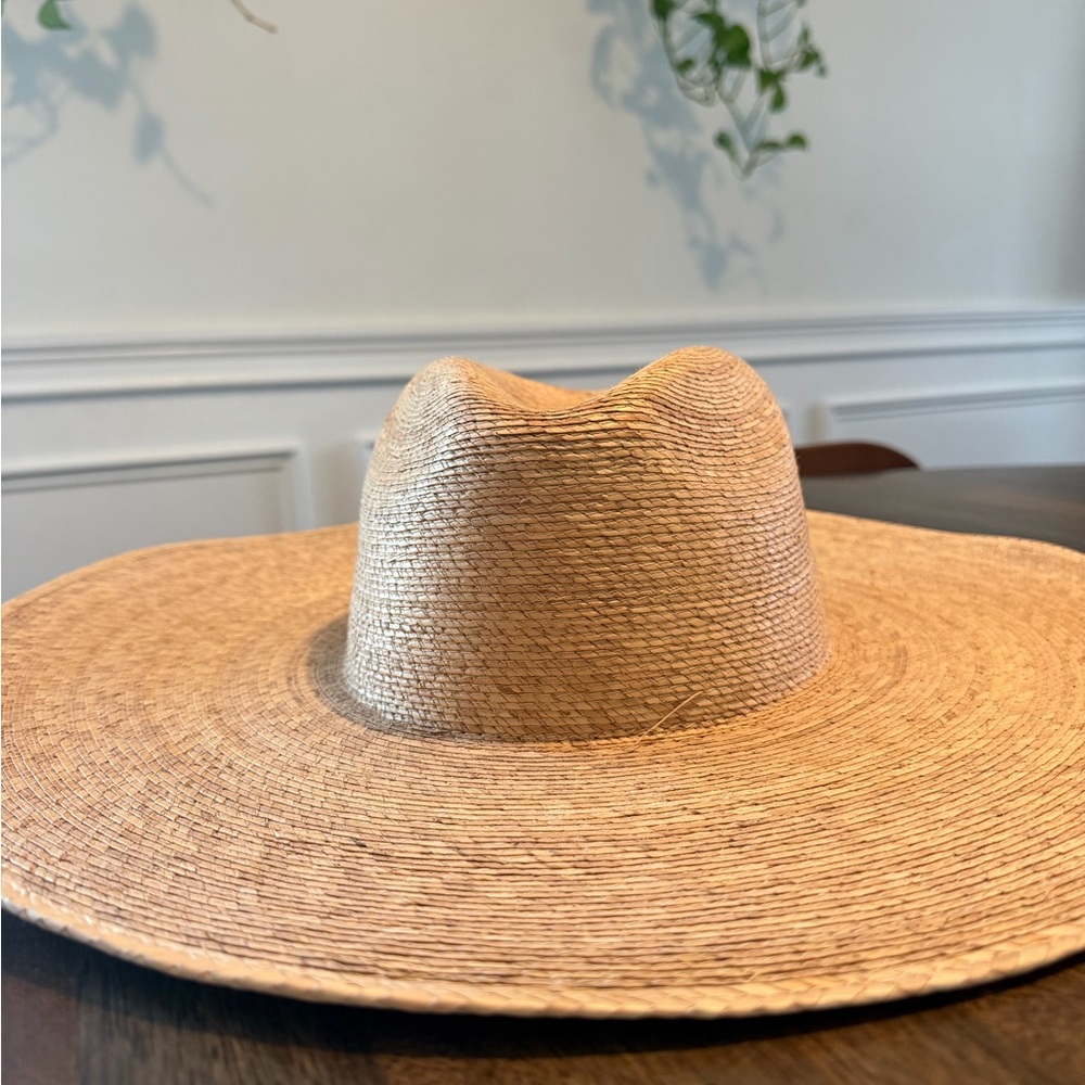 Lack Of Color Palma Wide Brim Straw Hat - Natural Tan Large/Extra Large L XL - Picture 3 of 7